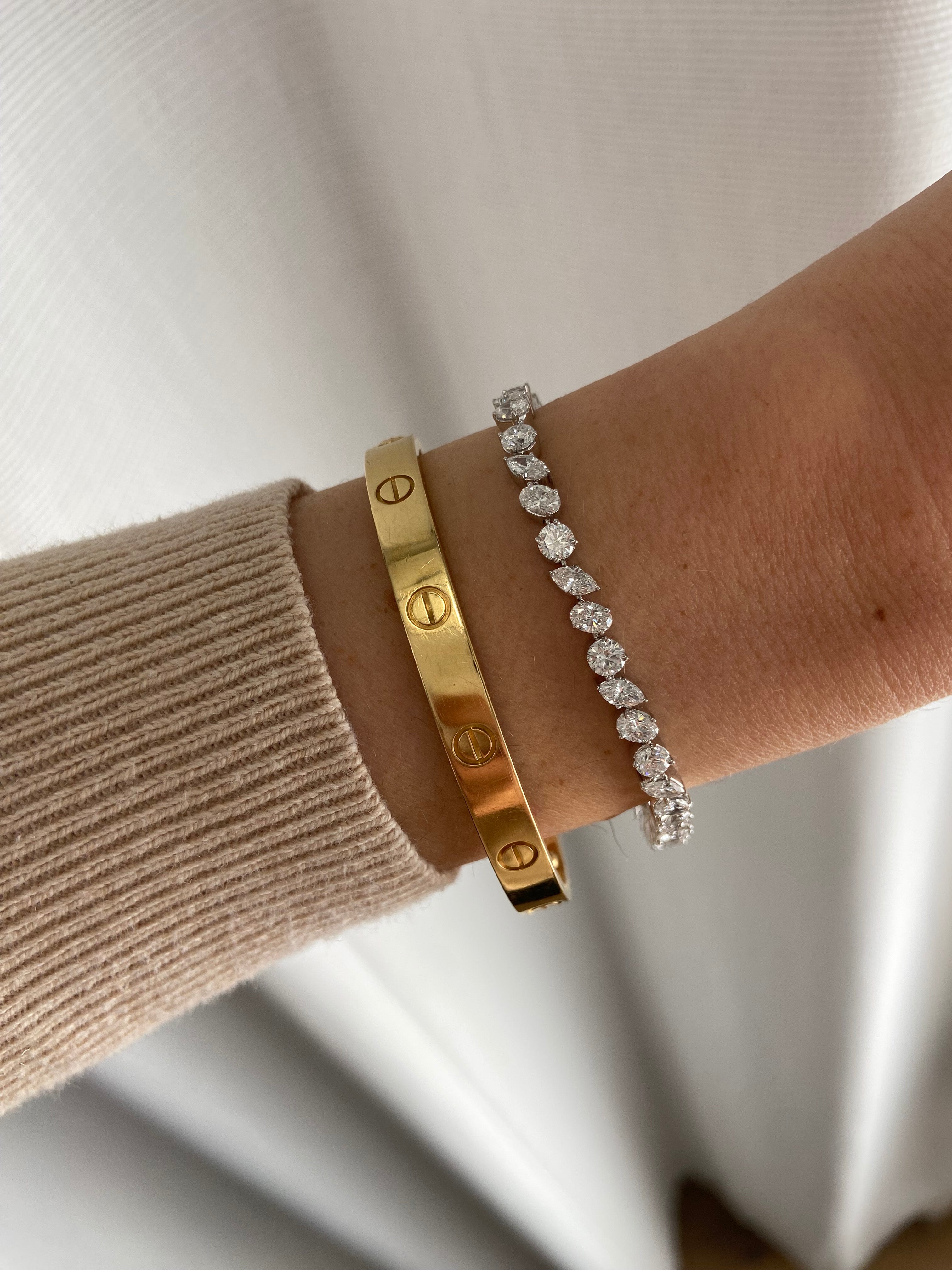 5ct Mixed Cut Diamond Tennis Bracelet