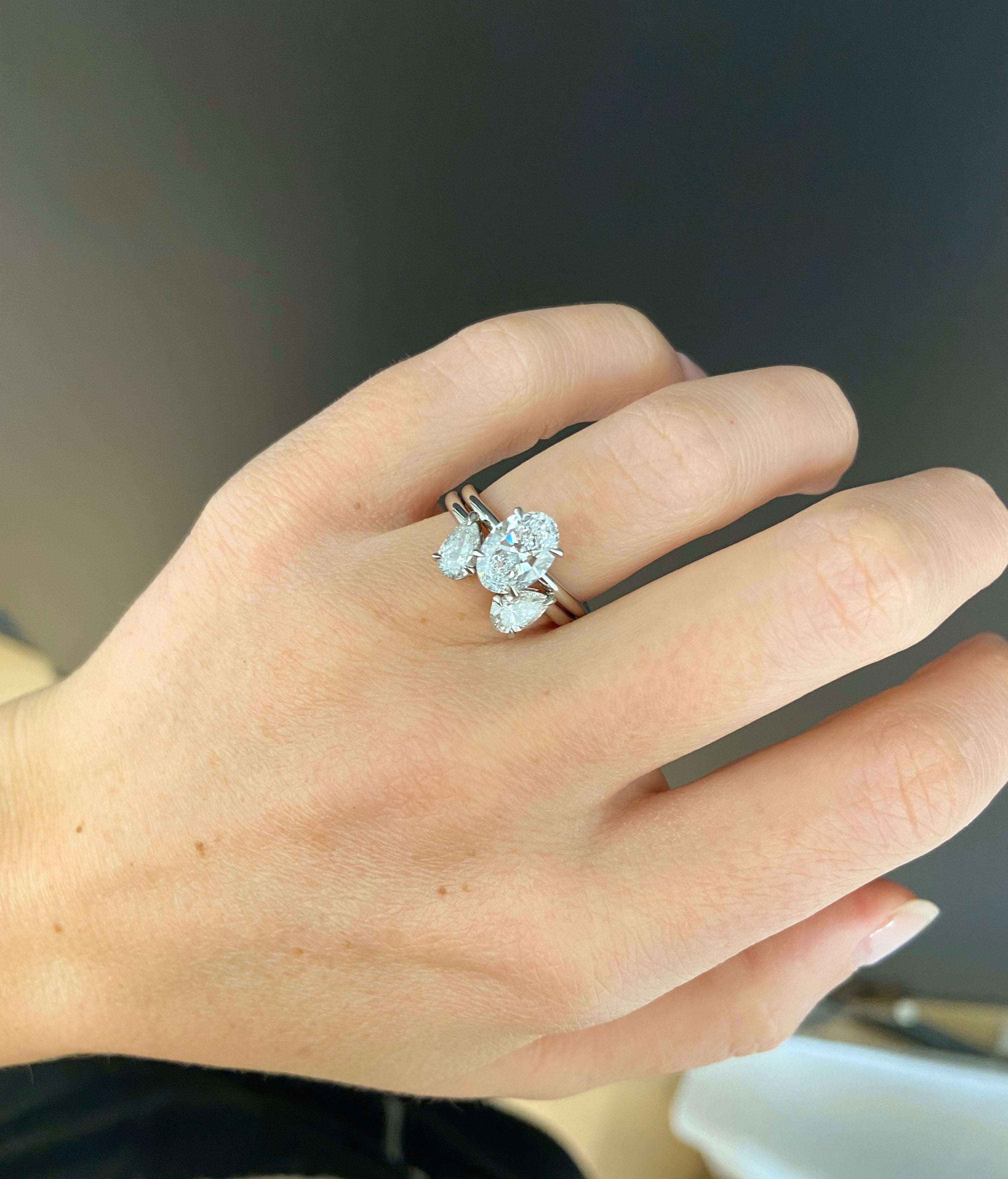 Bespoke Open Two Stone Ring