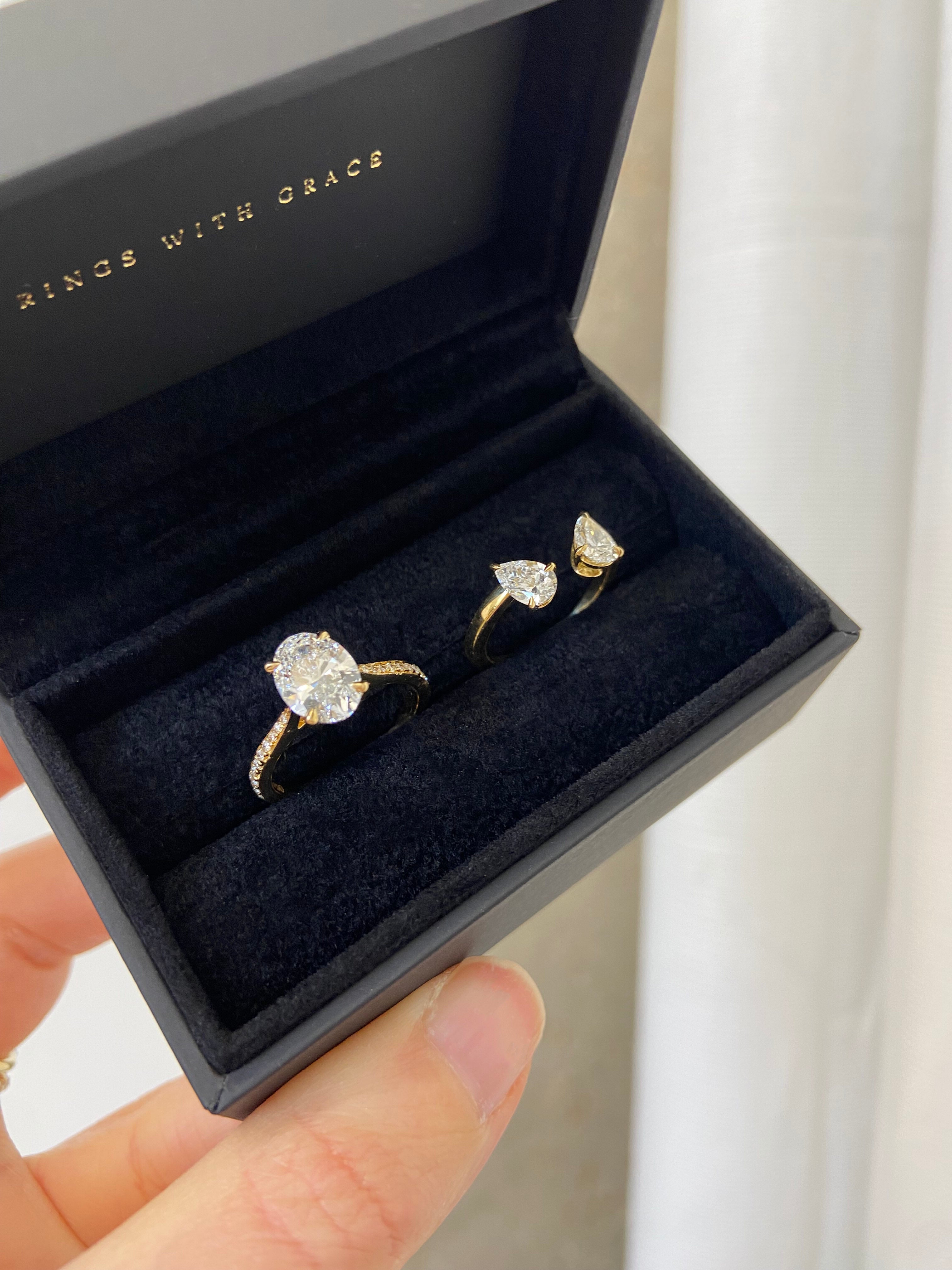 Bespoke Open Two Stone Ring