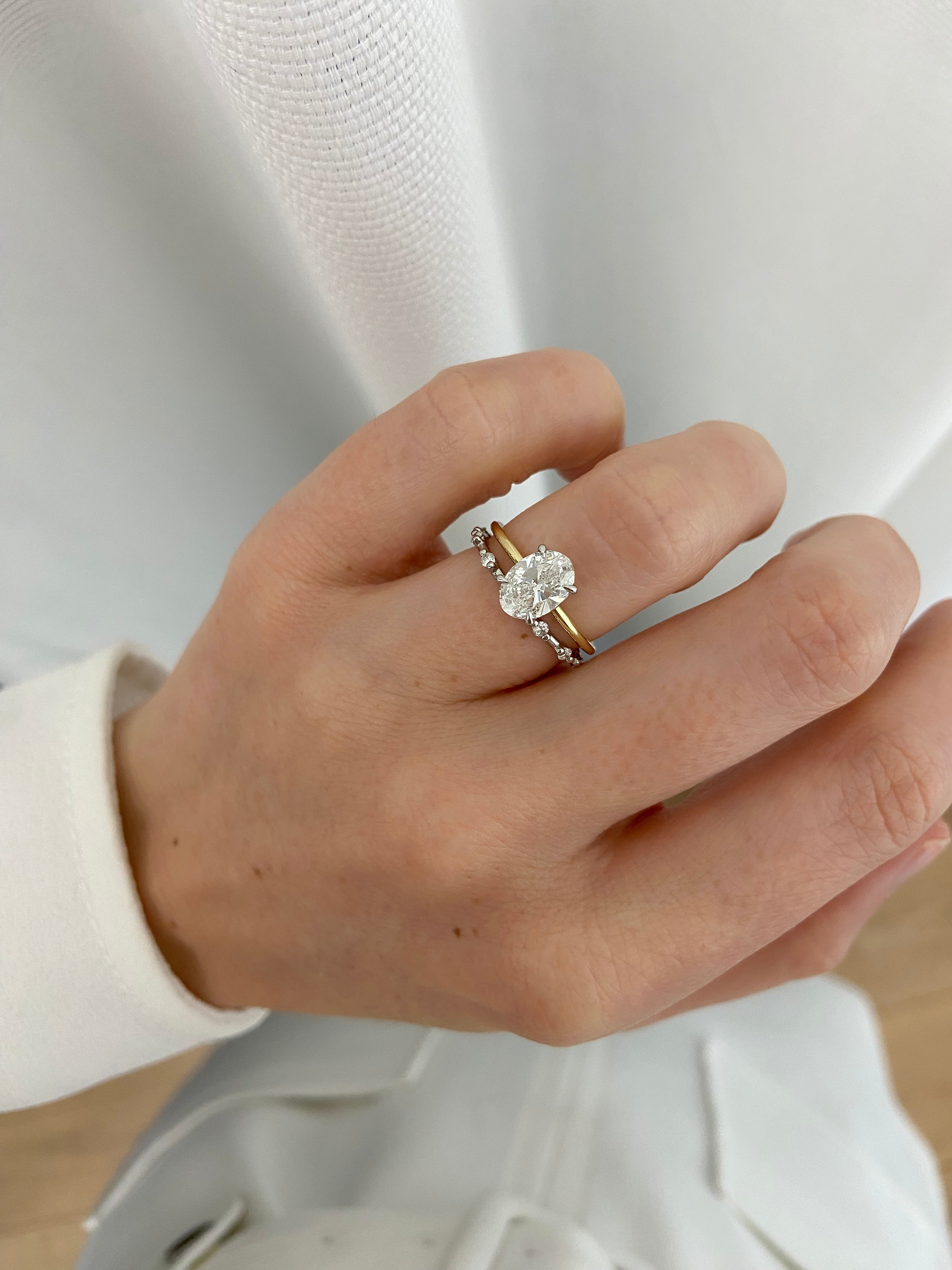 Petite Spaced Diamond Band