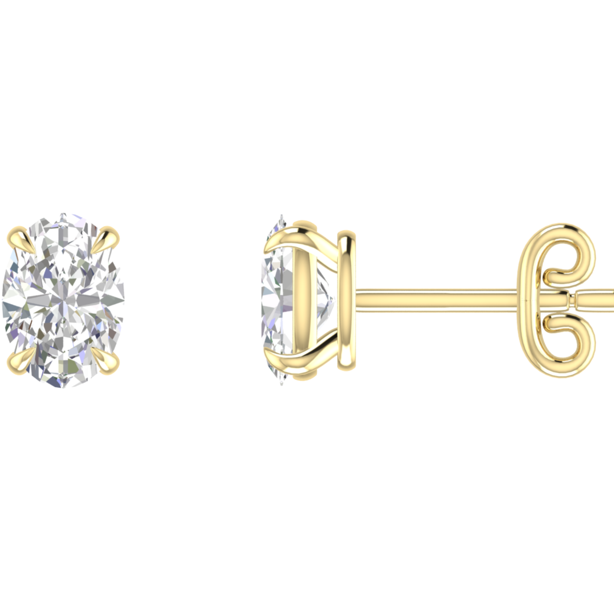 The Dainty Oval Earrings