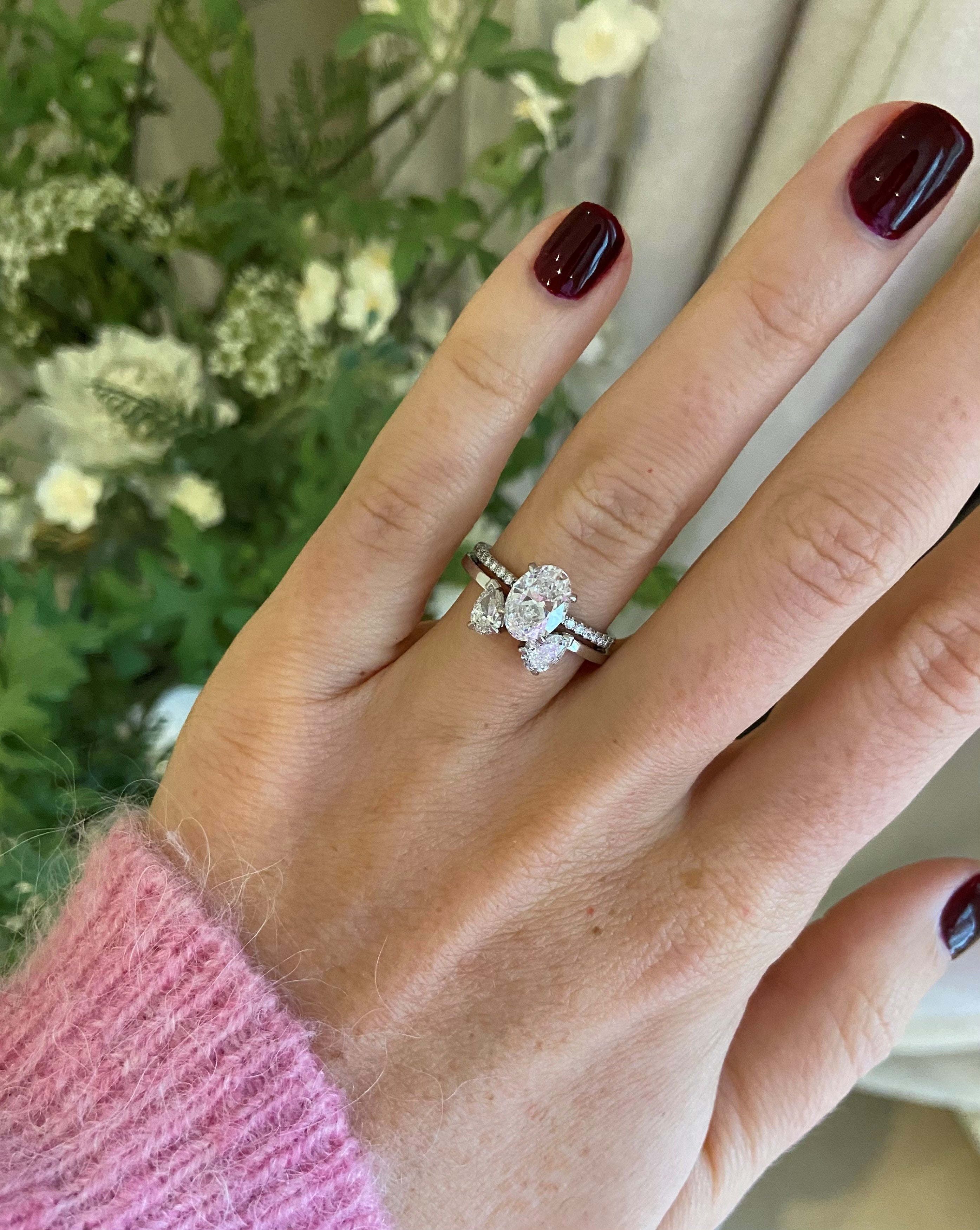 Bespoke Open Two Stone Ring
