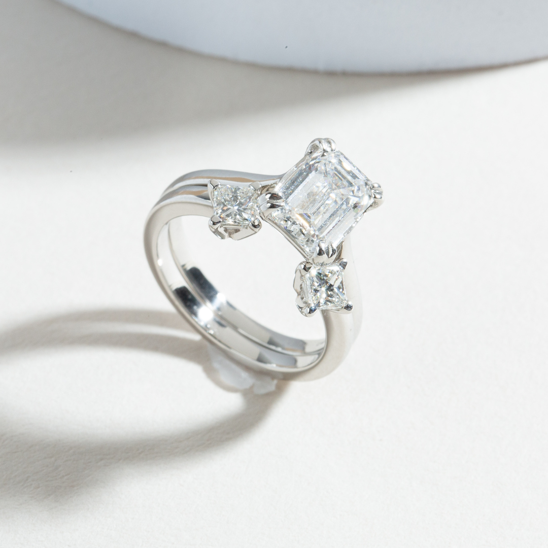Bespoke Open Two Stone Ring