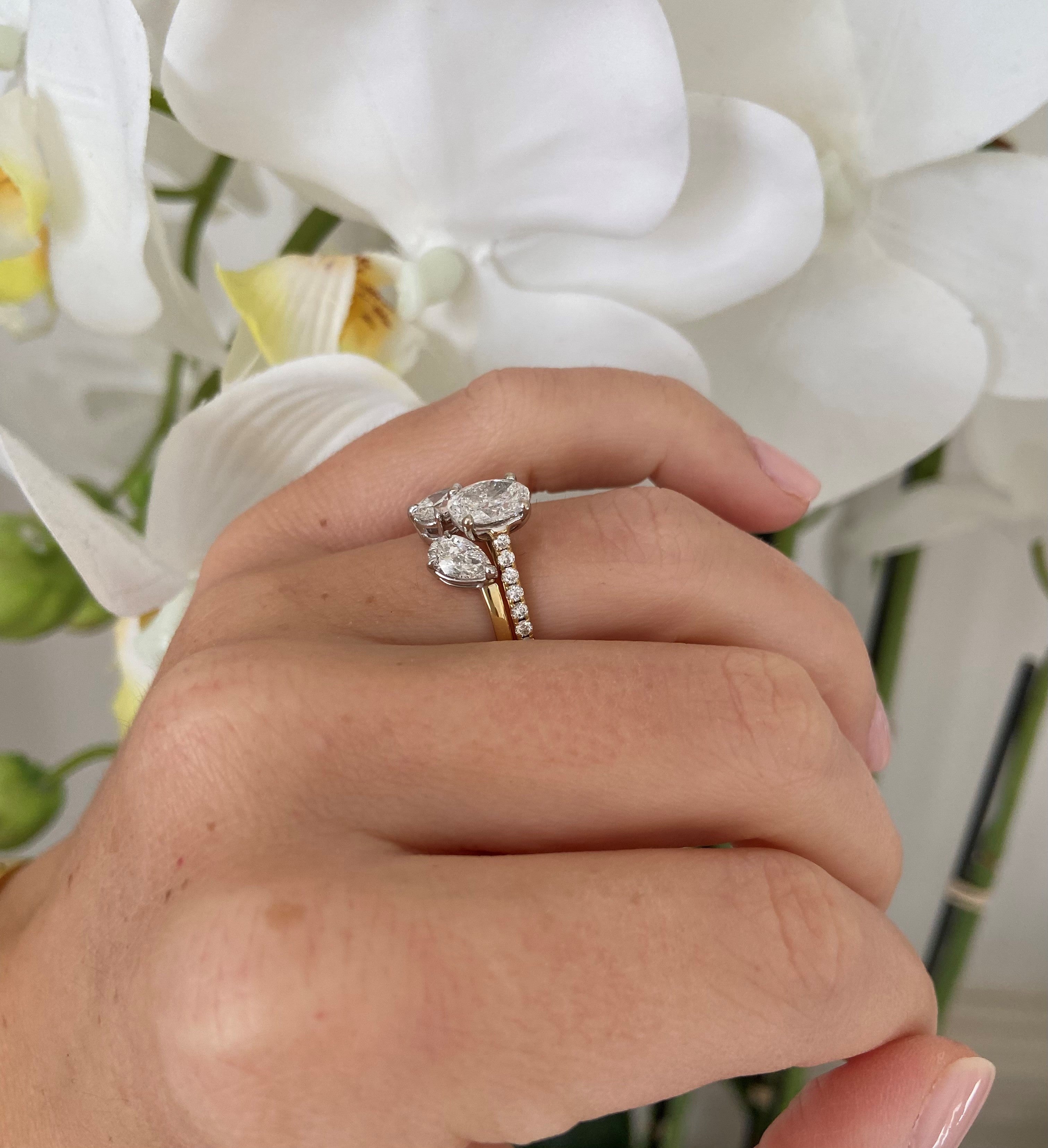 Bespoke Open Two Stone Ring