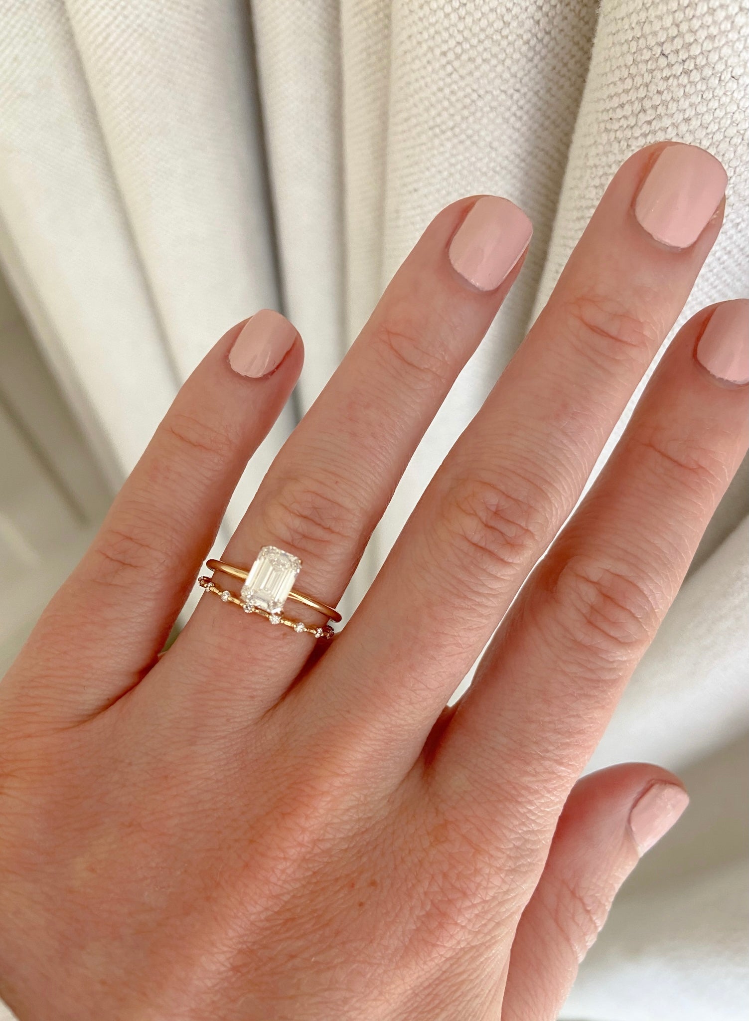 Petite Spaced Diamond Band