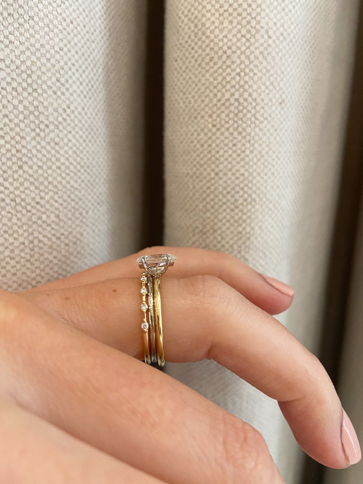 Petite Spaced Diamond Band
