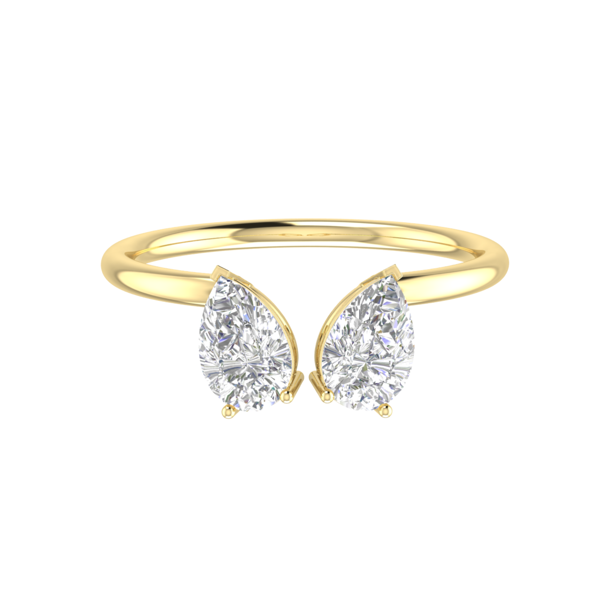 Bespoke Open Two Stone Ring