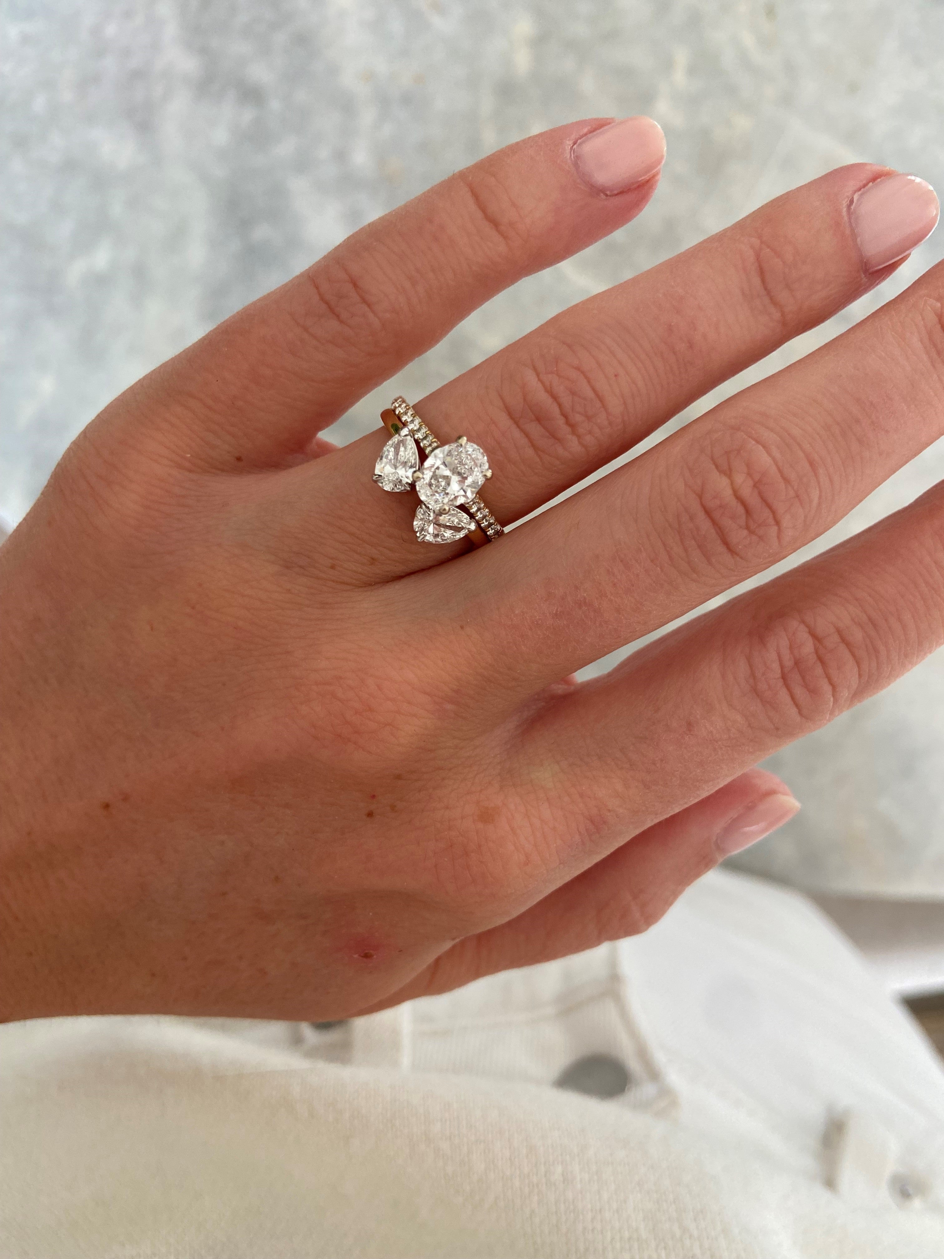 Two Pear Diamond Toi et Moi Ring | Berlinger Jewelry